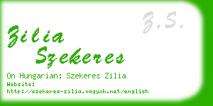 zilia szekeres business card